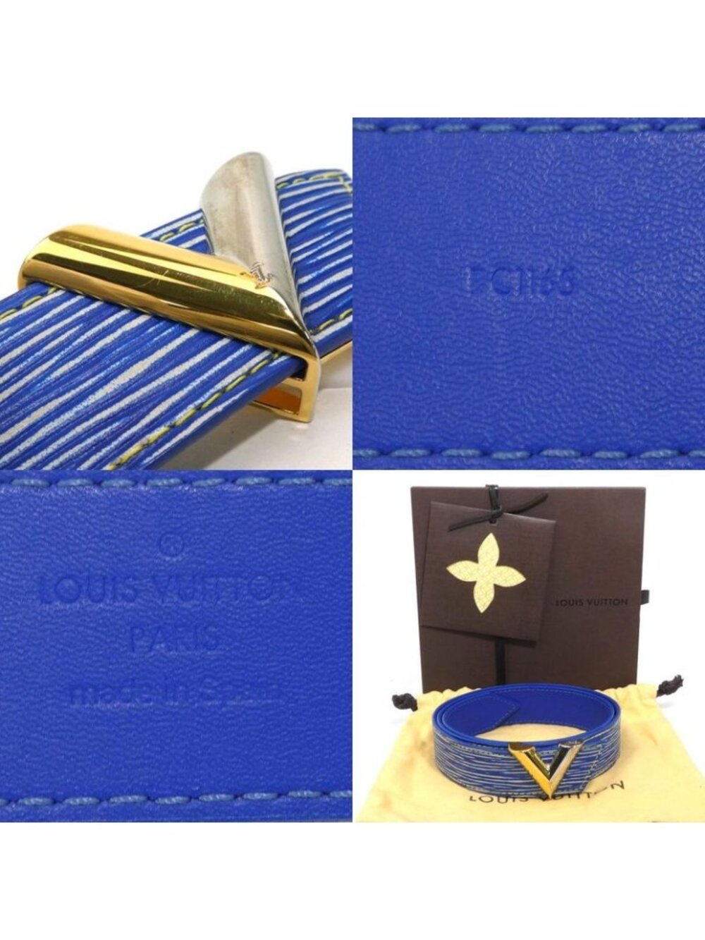 Louis Vuitton Belt Epi Denim M6076 - Picture 10 of 10